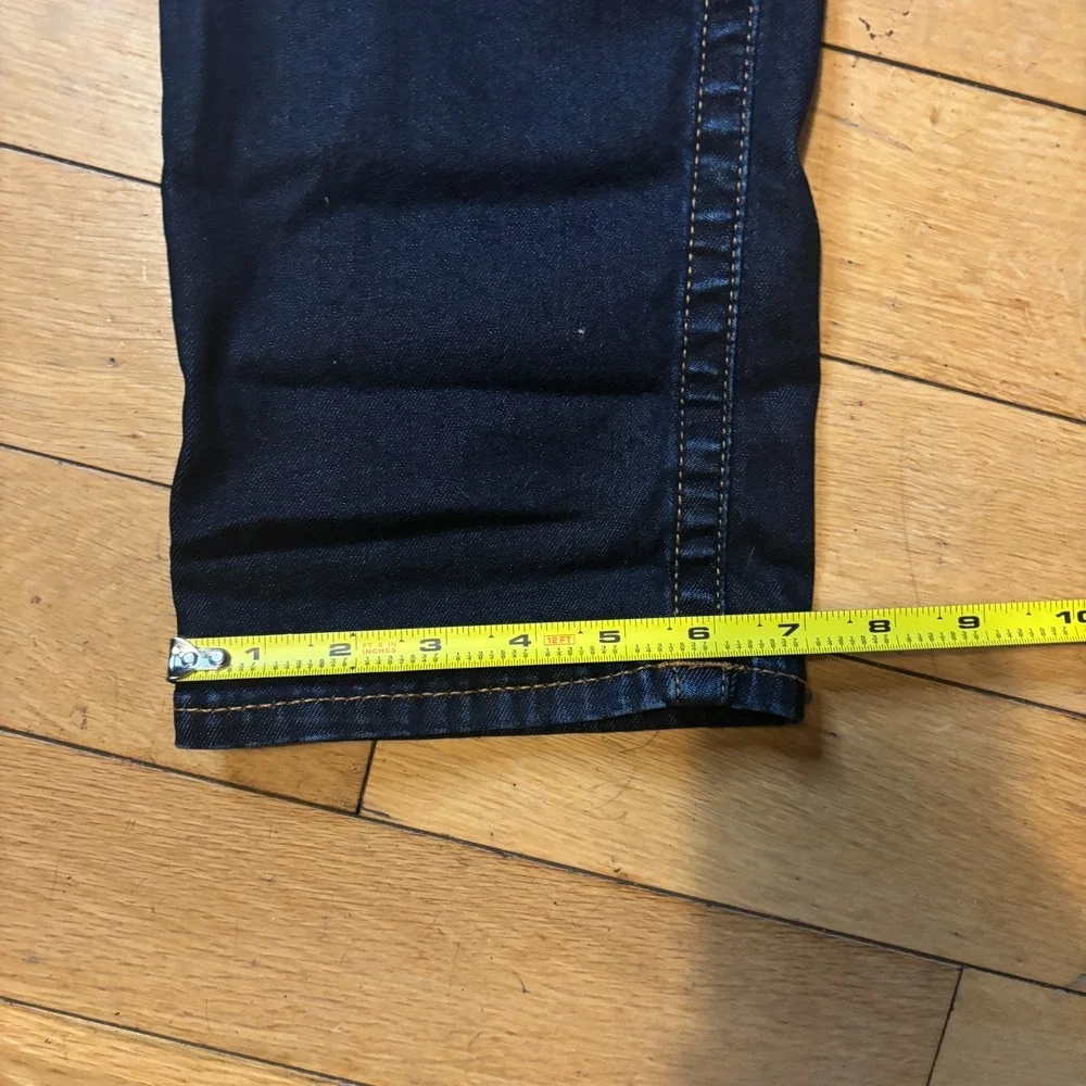 True Religion Geno Relaxed Slim Jeans Mens 33 Dark Indigo Wash Horseshoe Pocket